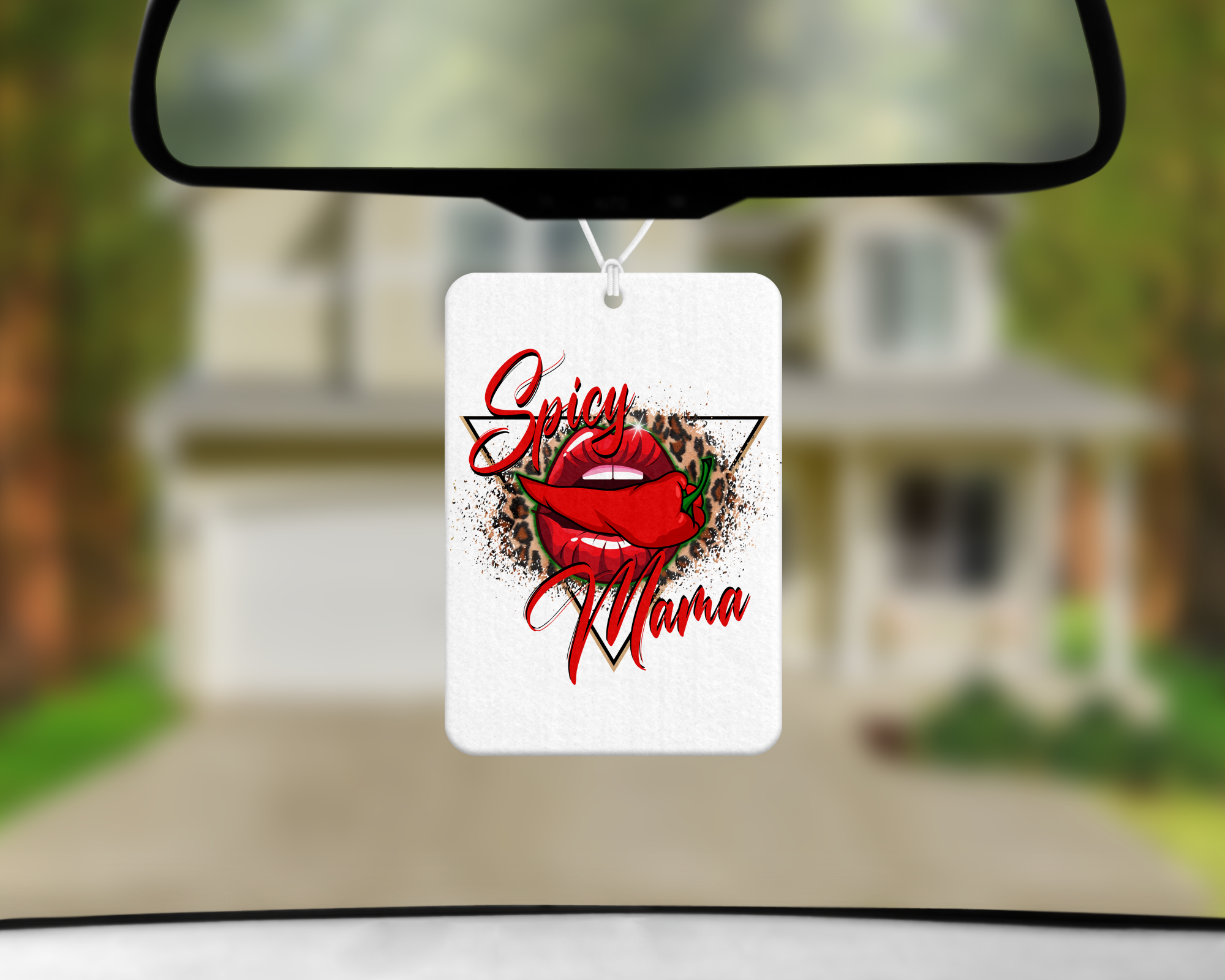 Spicy Mama Air Freshener Mockup