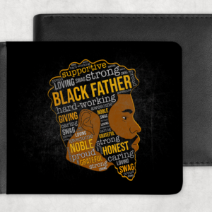 Strong Black Father Wallet Mockup
