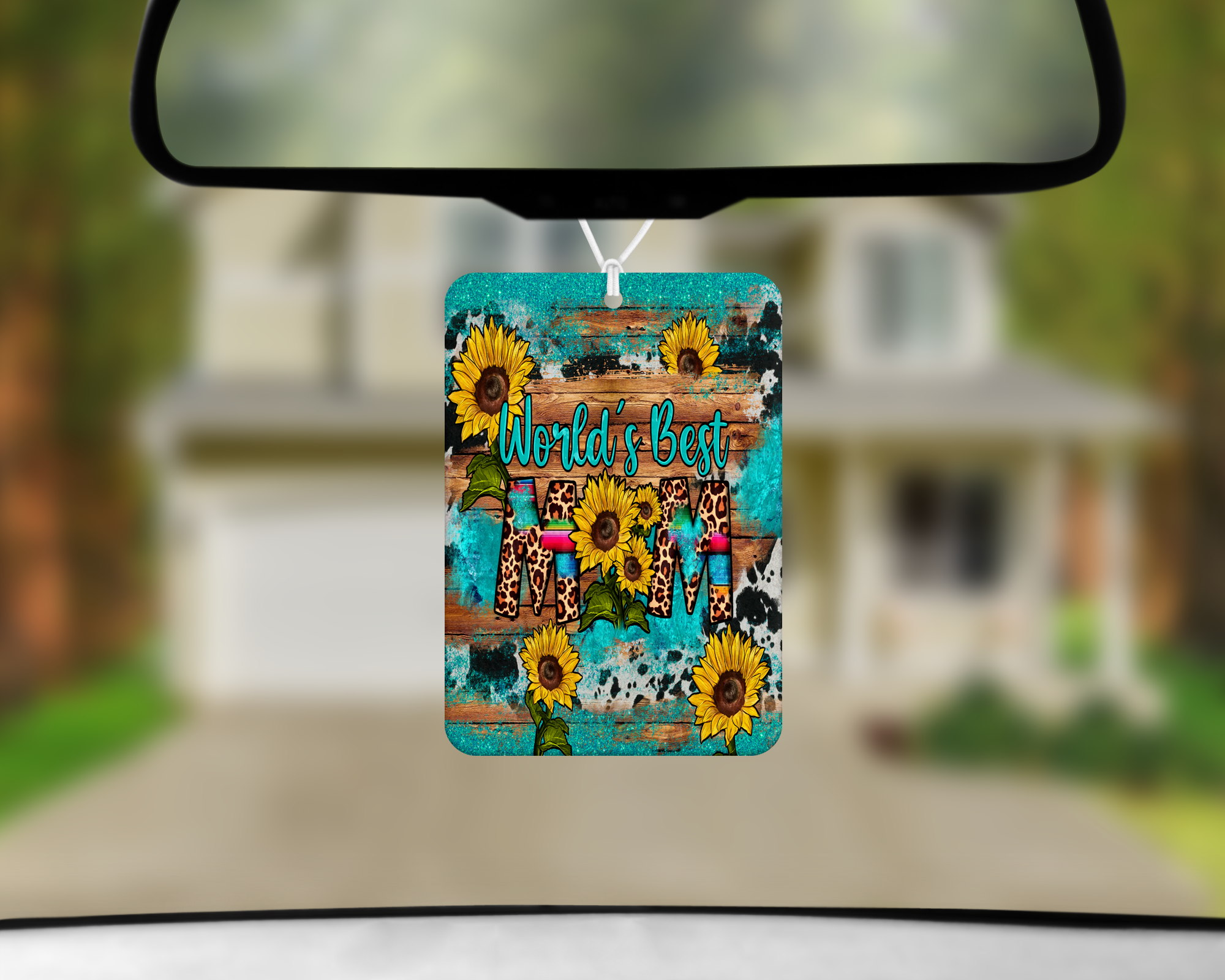 World's Best Mom Air Freshener Mockup