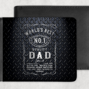 World's Best No. 1 Dad Wallet Mockup