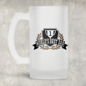 World's Best Dad Beer Mug Mockup