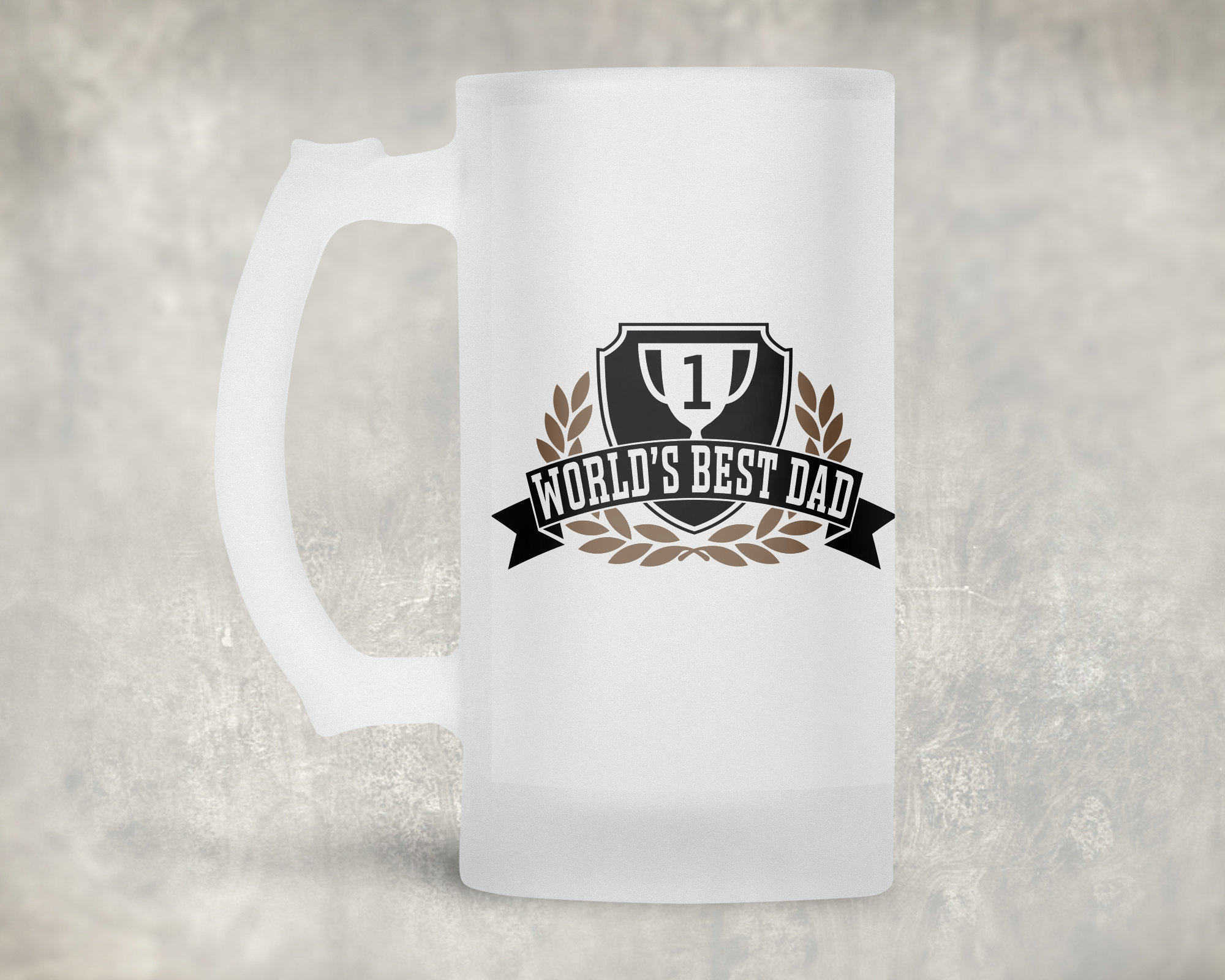 World's Best Dad Beer Mug Mockup