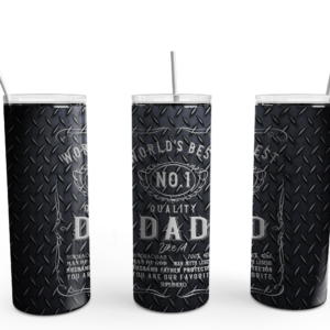 World's Bestest Dad Tumbler Mockup