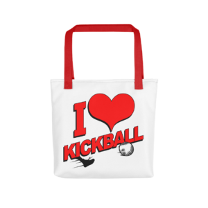 I Heart Kickball Tote Bag Mockup