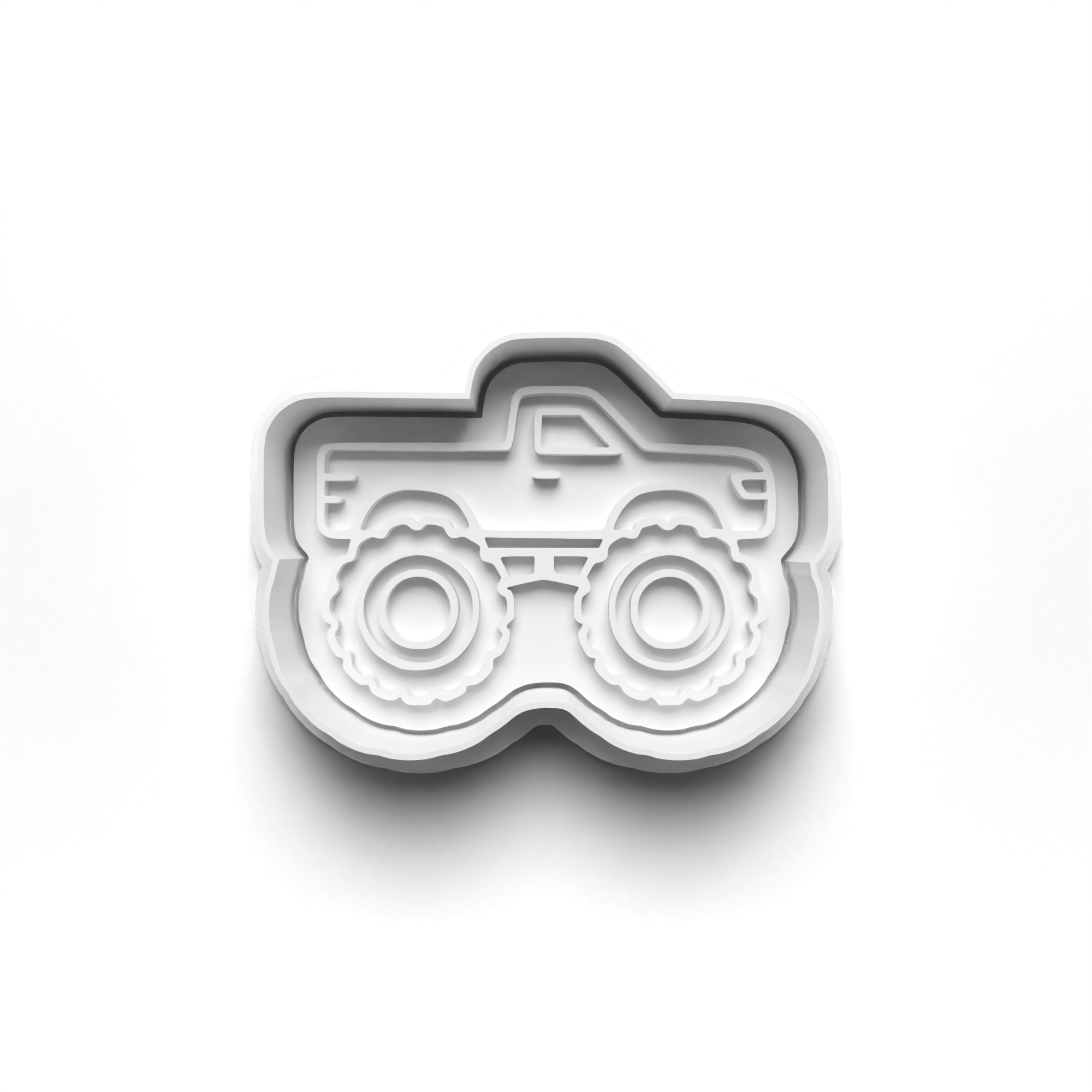 Monster Truck Cookie Cutter & Stamp Mockup