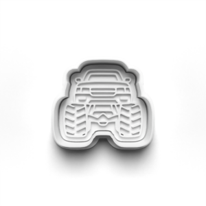 Monster Truck Cookie V.2 Cutter & Stamp Mockup