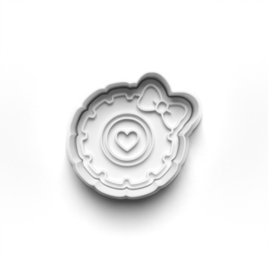 Girly Tire Cookie Cutter & Stamp Mockup