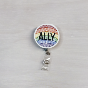 Ally Rainbow Badge Reel