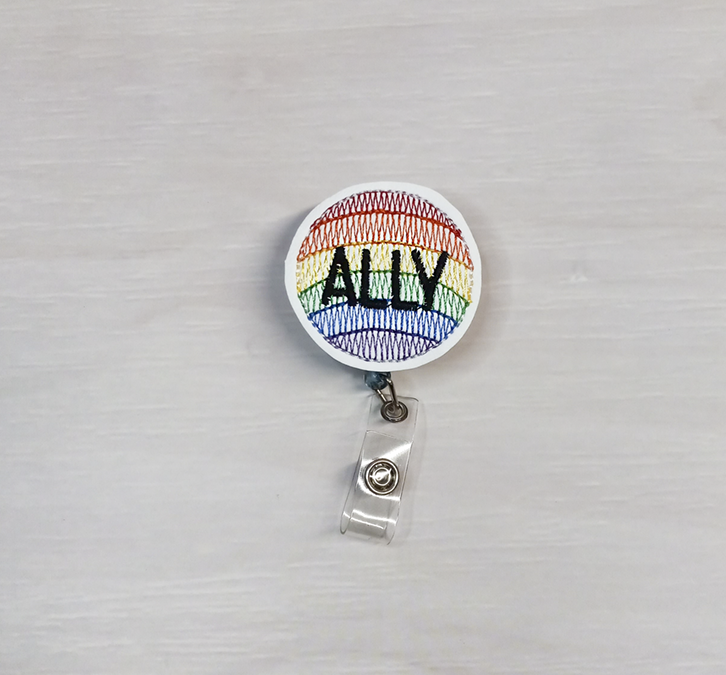 Ally Rainbow Badge Reel