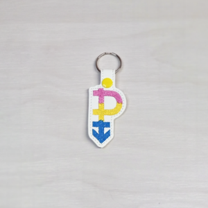Pansexual Symbol Key Fob