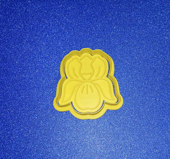 Orchid Cookie Cutter & Stamp