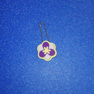 Crocus Flower Clicker Keychain