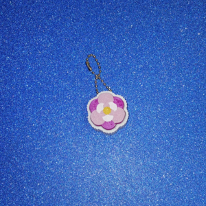 Magnolia Clicker Keychain purple