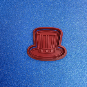 Uncle Sam's Top Hat Cookie Cutter & Stamp
