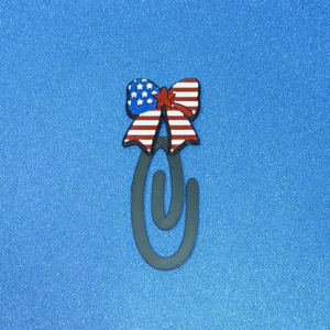 Stars & Stripes Bow Jumbo Paperclip Bookmark