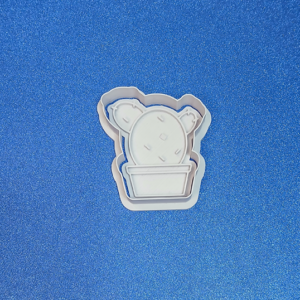 Potted Cactus 4 Cookie Cutter & Stamp