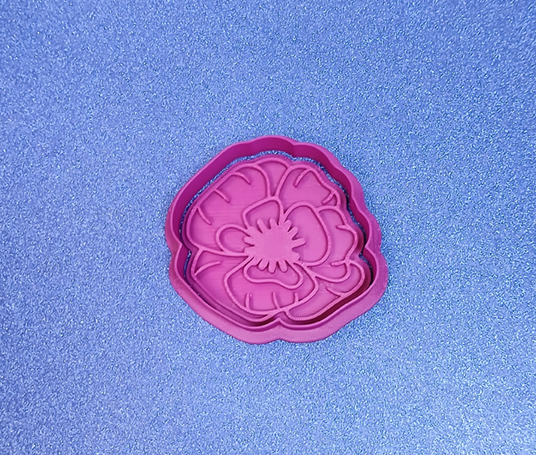 Camellia Cookie Cutter & Stamp