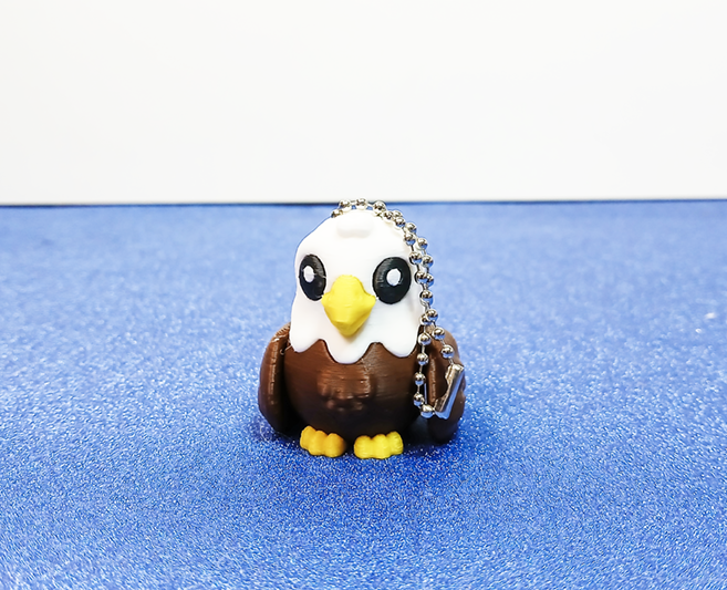 Articulated Bald Eagle Keychain