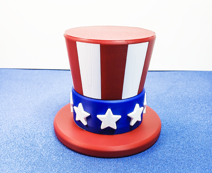 Uncle Sam's Top Hat Container