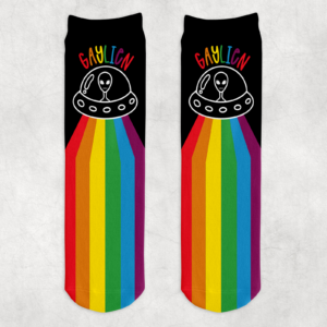 Gaylien Socks Mockup