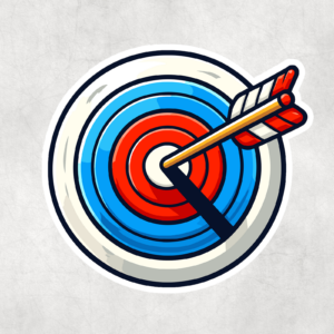 Archery Target Sticker Mockup