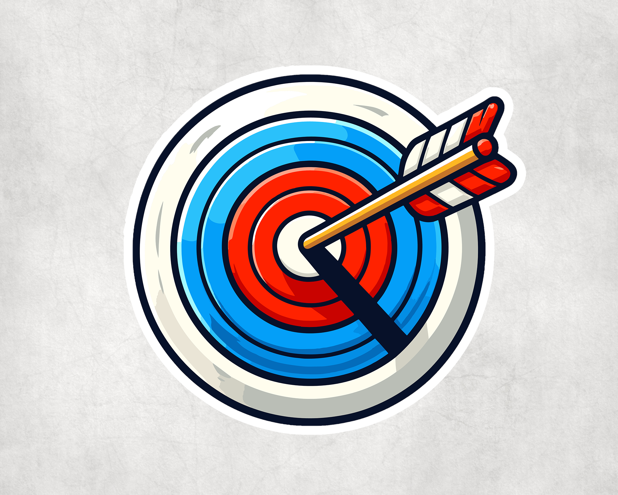 Archery Target Sticker Mockup