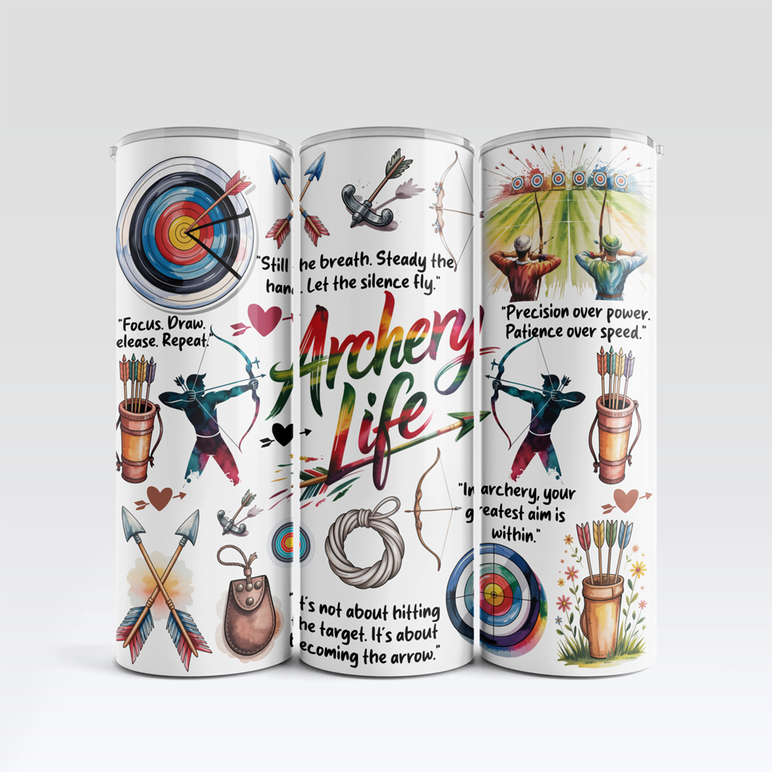 Archery Life Tumbler Mockup