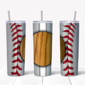 Baseball Monogram Tumbler Mockup