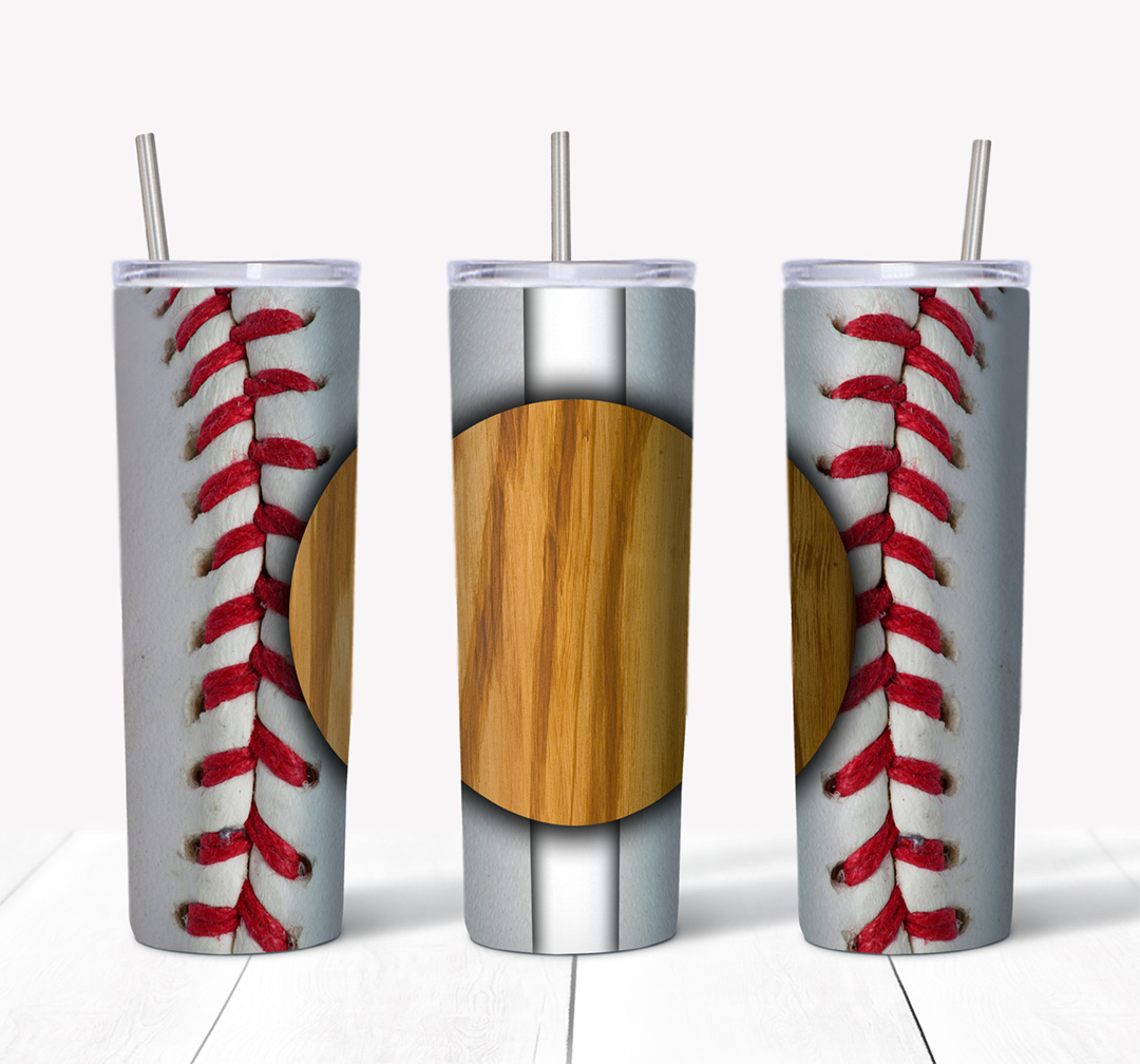 Baseball Monogram Tumbler Mockup