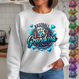 Baseball Grandma Shirt Mockup
