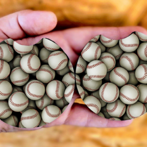 Baseballs Car Coasters Mockup