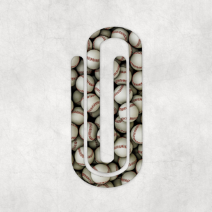 Baseballs Jumbo Paperclip Mockup