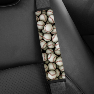 Baseballs Seatbelt Cover Mockup