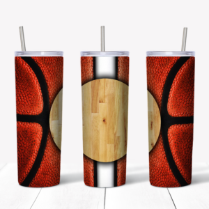 Basketball Monogram Tumbler Mockup