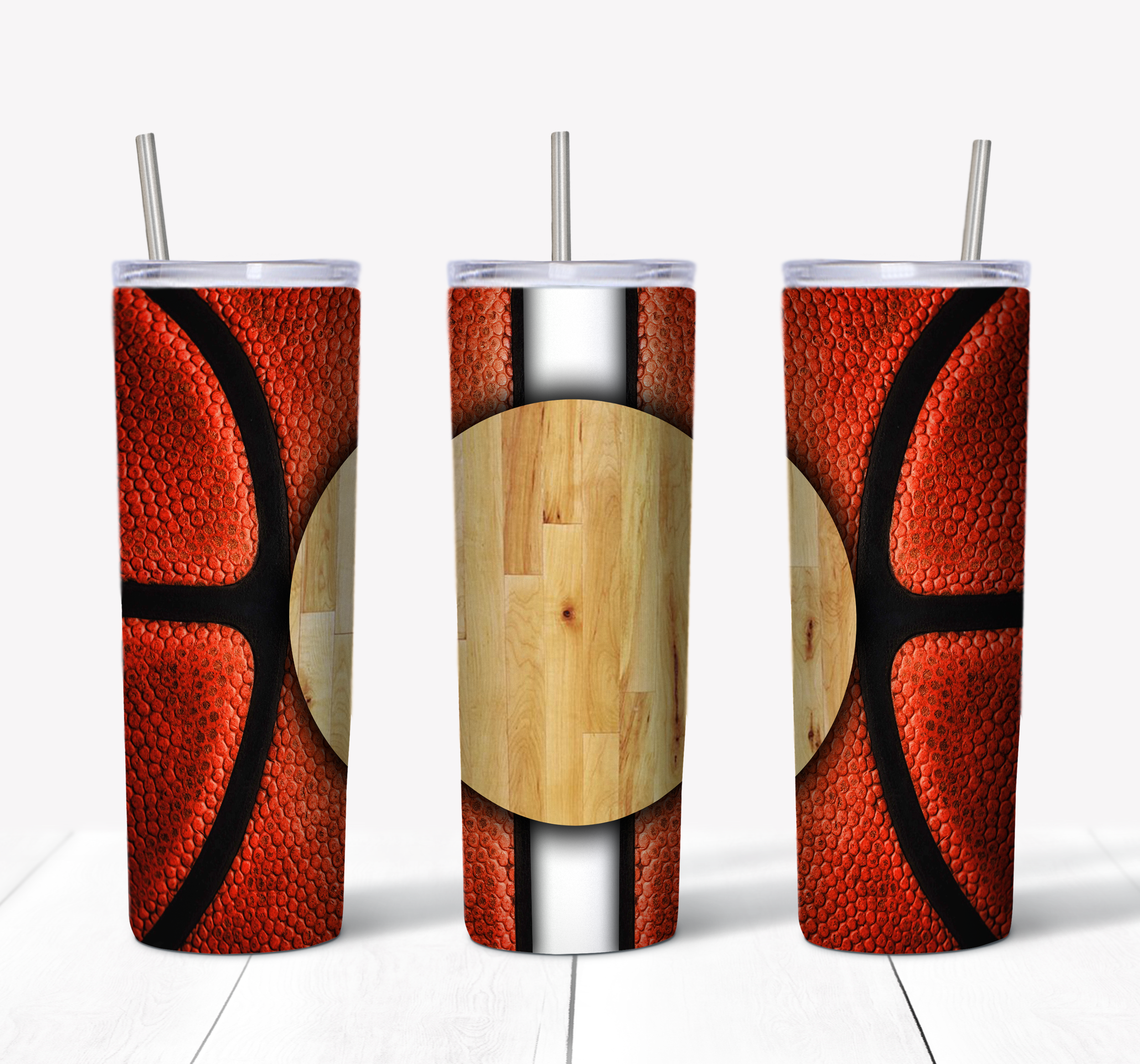 Basketball Monogram Tumbler Mockup