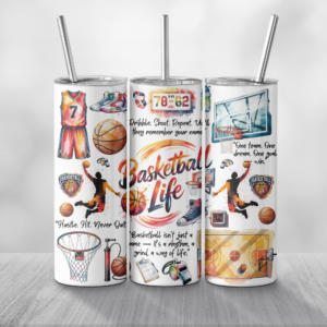 Basketball Life Tumbler Mockup
