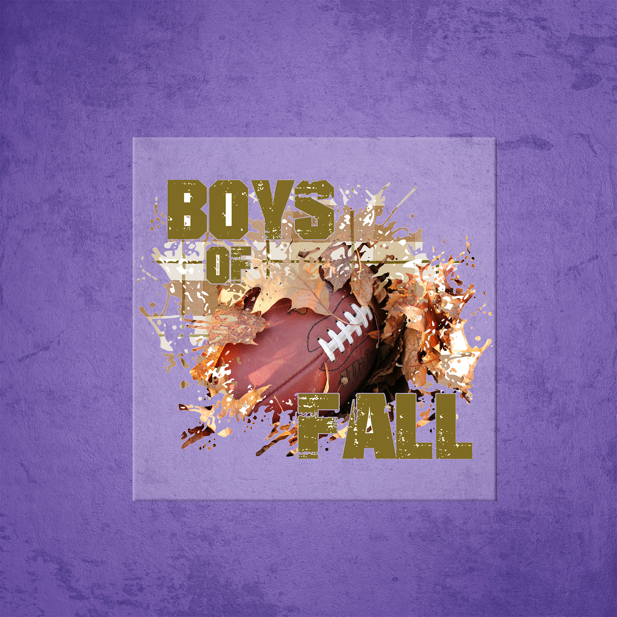 Boys Of Fall Heat Transfer Mockup