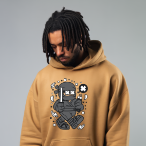 Cartoon Ninja Shirt Mockup