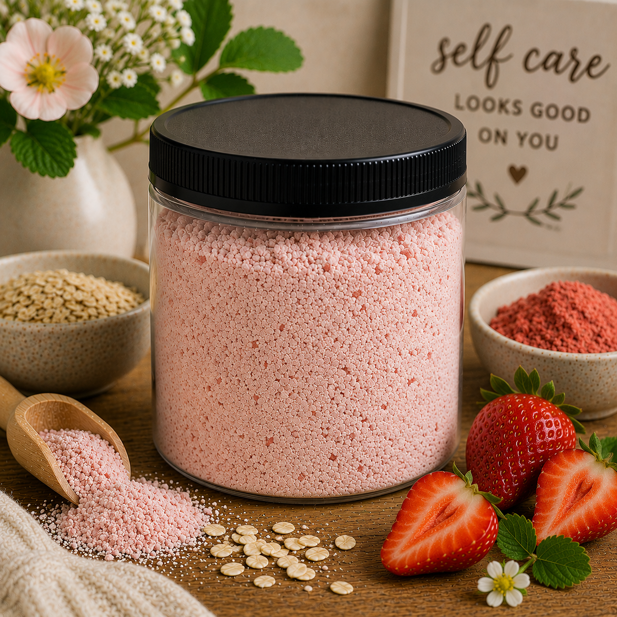 Strawberry Cream Face Mask Mix