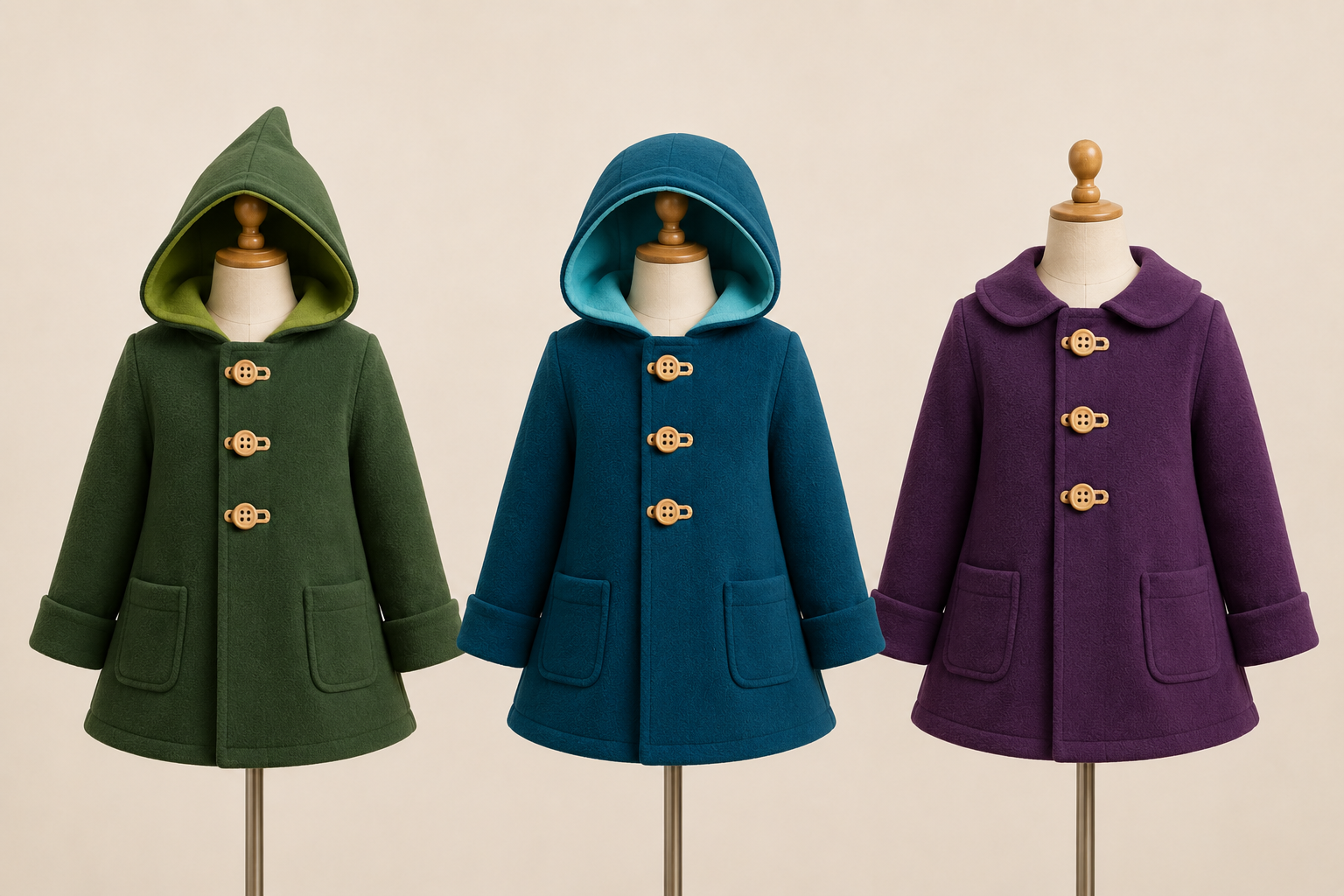Pixie Pea Coat Mockup