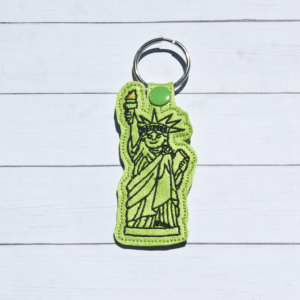 Chibi Lady Liberty Key Fob