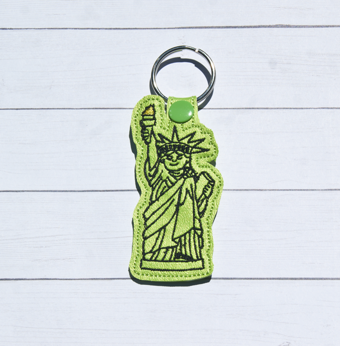 Chibi Lady Liberty Key Fob