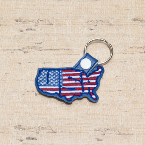 USA Stars & Stripes Key Fob