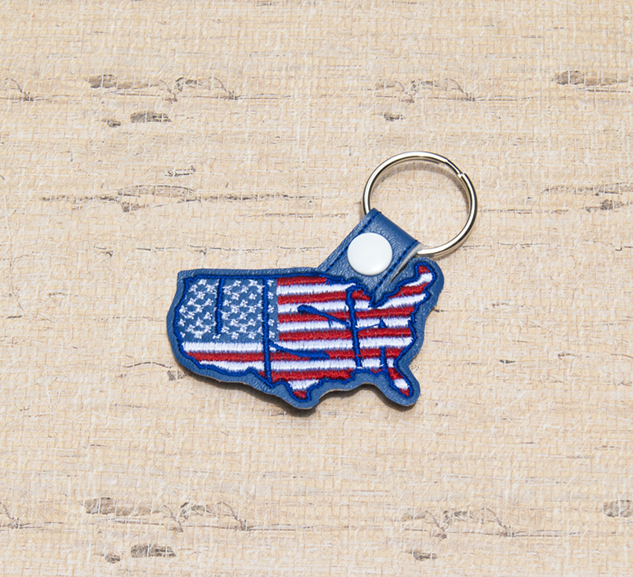 USA Stars & Stripes Key Fob