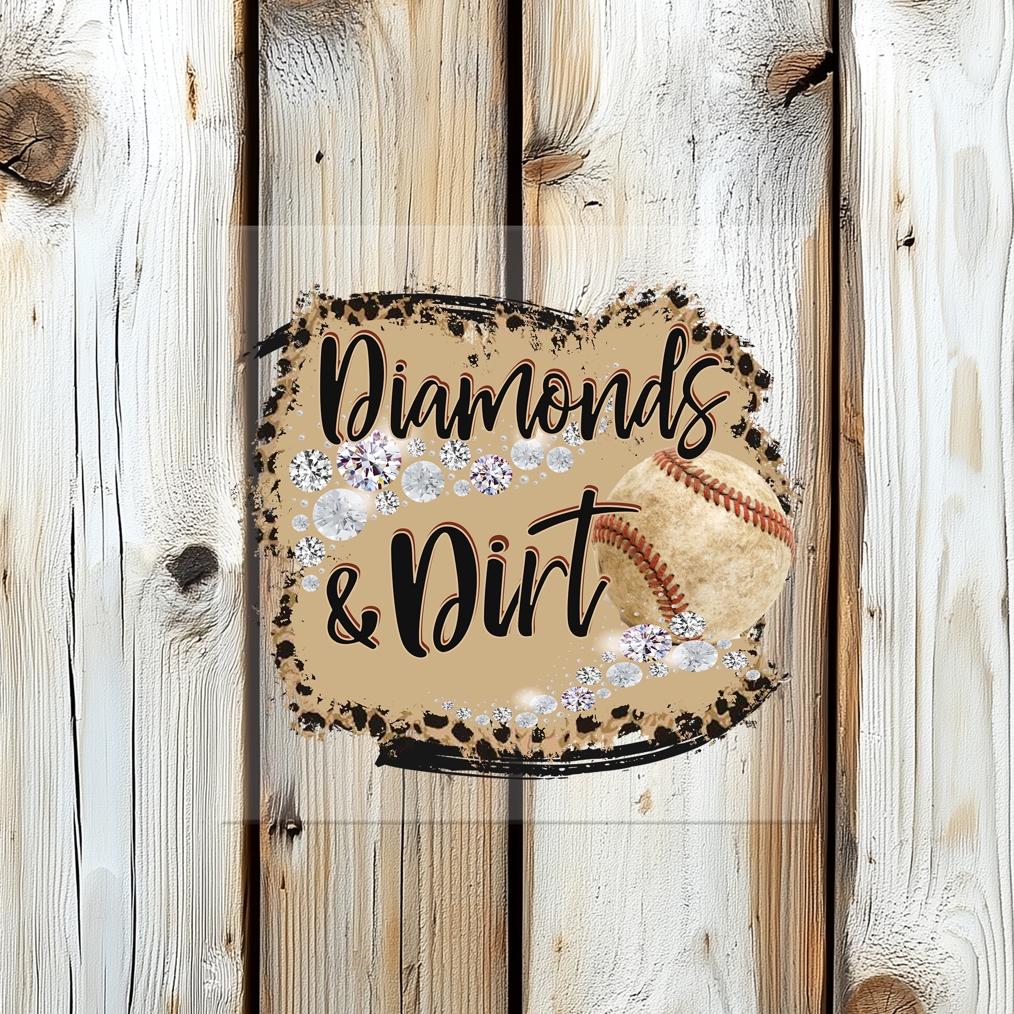 Diamonds & Dirt Heat Transfer Mockup