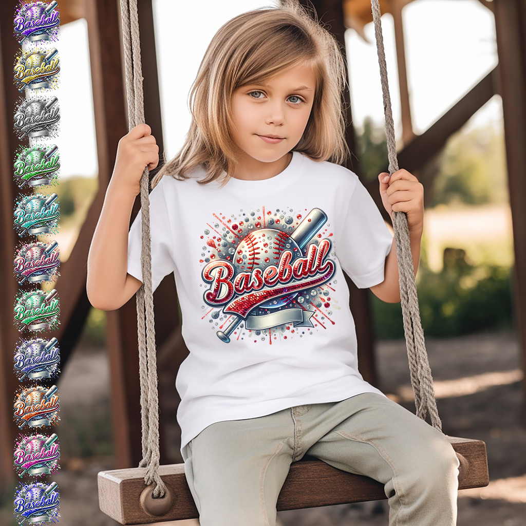 Diamonds & Glitz Baseball Shirt Mockup