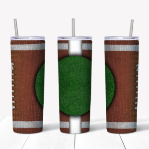 Football Monogram Tumbler Mockup