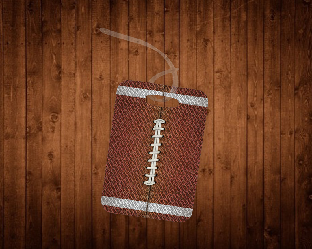 Football Bag Tag Mockup