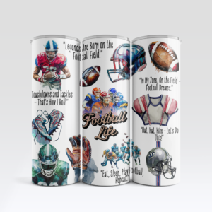 Football Life Tumbler Mockup