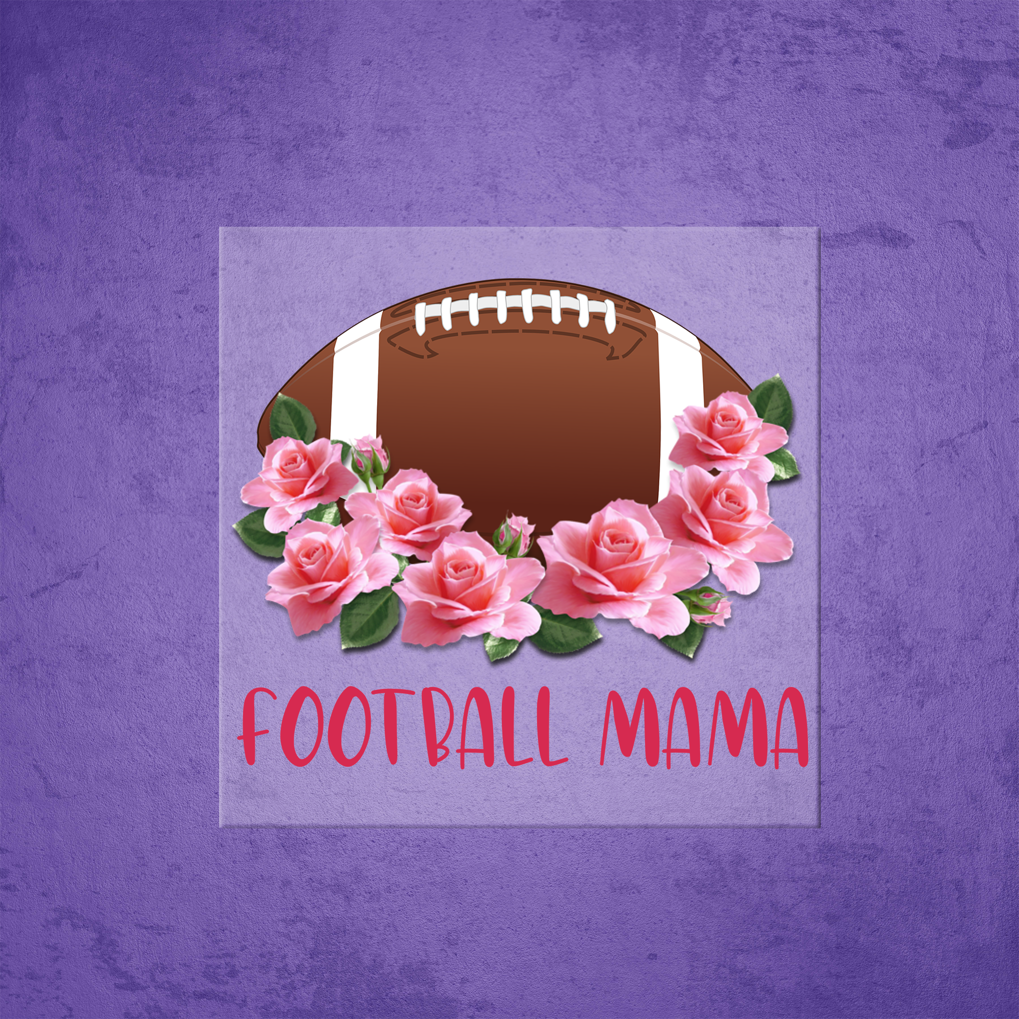 Football Mama Heat Transfer Mockup